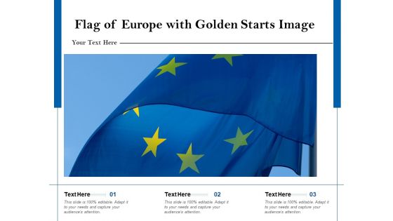 Flag Of Europe With Golden Starts Image Ppt PowerPoint Presentation Ideas Maker PDF