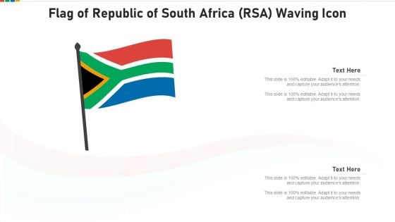 Flag Of Republic Of South Africa RSA Waving Icon Pictures PDF