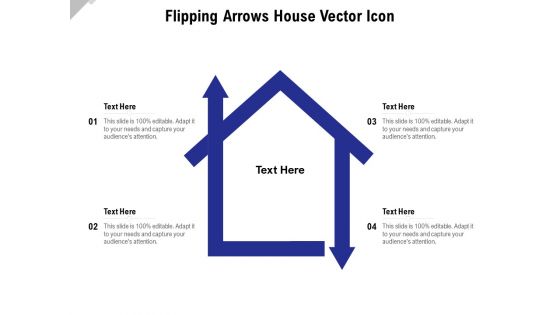 Flipping Arrows House Vector Icon Ppt PowerPoint Presentation File Inspiration PDF