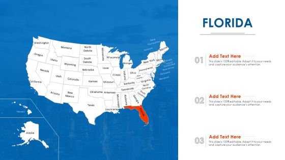 Florida Map PowerPoint Presentation Ppt Template PDF