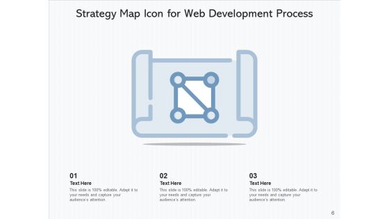 Flow Chart Icon Strategy Development Ppt PowerPoint Presentation Complete Deck