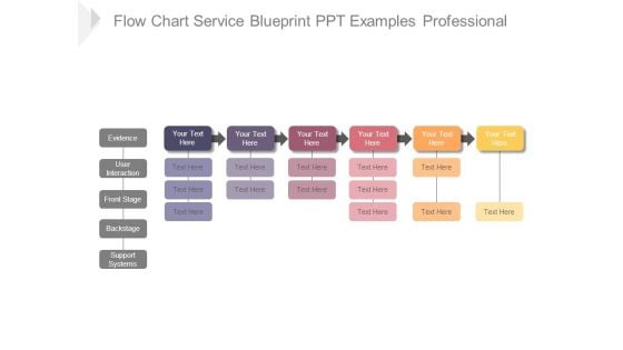 Flow Chart Service Blueprint Ppt Examples Professional