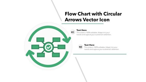 Flow Chart With Circular Arrows Vector Icon Ppt PowerPoint Presentation File Model PDF