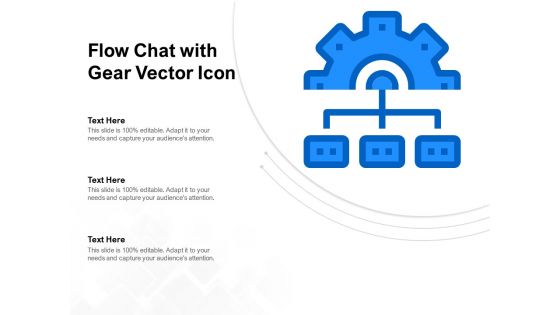 Flow Chat With Gear Vector Icon Ppt PowerPoint Presentation Inspiration Smartart