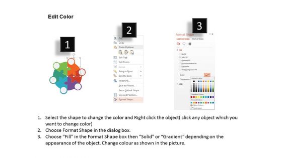 Flow Of Six Circular Icons Powerpoint Template