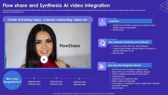 Flow Share And Synthesia AI Video Integration Portrait PDF