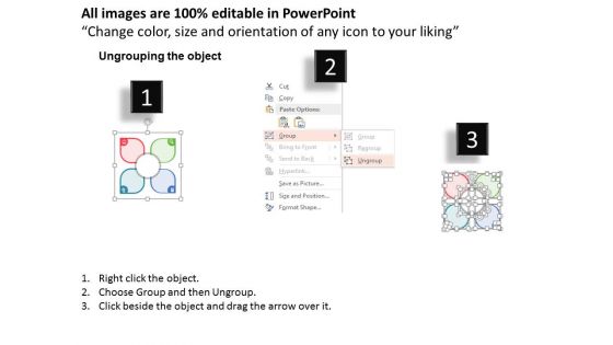 Flower Petals Around Circle With Business Icons Powerpoint Templates