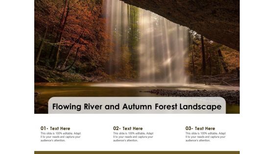 Flowing River And Autumn Forest Landscape Ppt PowerPoint Presentation Infographic Template Slide Download PDF