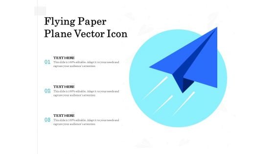 Flying Paper Plane Vector Icon Ppt PowerPoint Presentation Visual Aids Layouts PDF