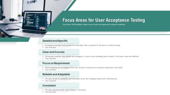 Focus Areas For User Acceptance Testing Ppt PowerPoint Presentation Icon Show PDF