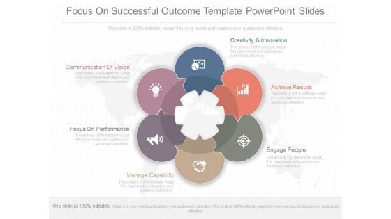 Focus On Successful Outcome Template Powerpoint Slides