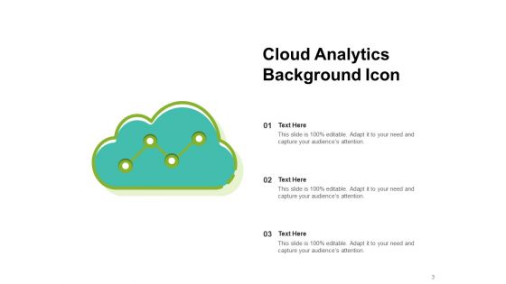 Fogginess Theme Arrow Inside Cloud Analytics Gear Icon Ppt PowerPoint Presentation Complete Deck