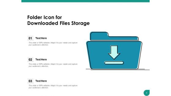 Folder Icon Project Magnifying Glass Ppt PowerPoint Presentation Complete Deck