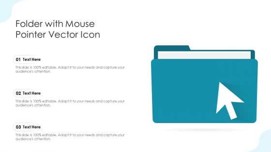 Folder With Mouse Pointer Vector Icon Ppt Summary PDF