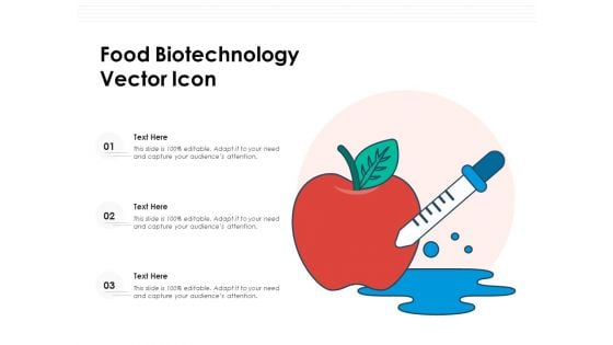 Food Biotechnology Vector Icon Ppt PowerPoint Presentation Portfolio Structure PDF