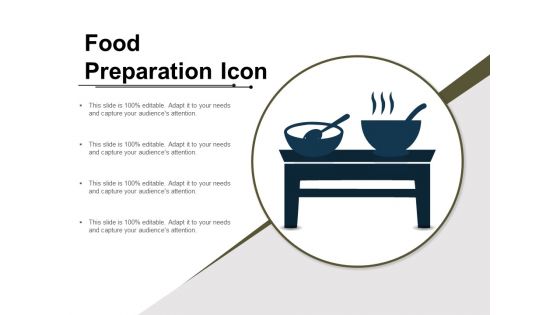 Food Preparation Icon Ppt PowerPoint Presentation Model Outline