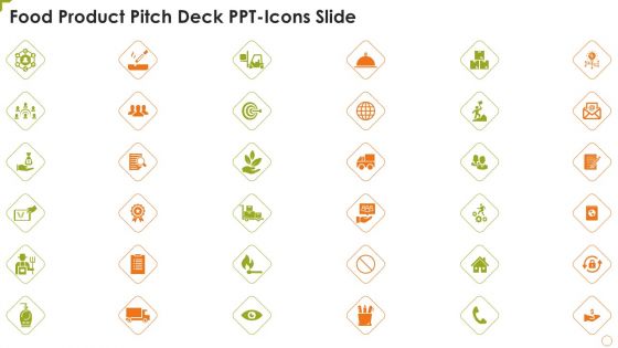 Food Product Pitch Deck PPT Icons Slide Brochure PDF