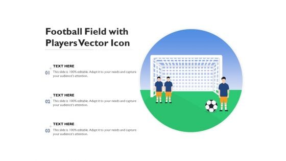 Football Field With Players Vector Icon Ppt PowerPoint Presentation Model Graphics Tutorials PDF