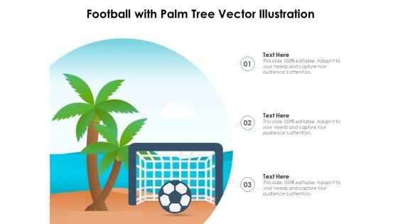 Football With Palm Tree Vector Illustration Ppt PowerPoint Presentation Gallery Example Introduction PDF