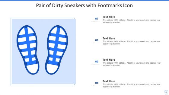 Footmarks Icon Ppt PowerPoint Presentation Complete With Slides