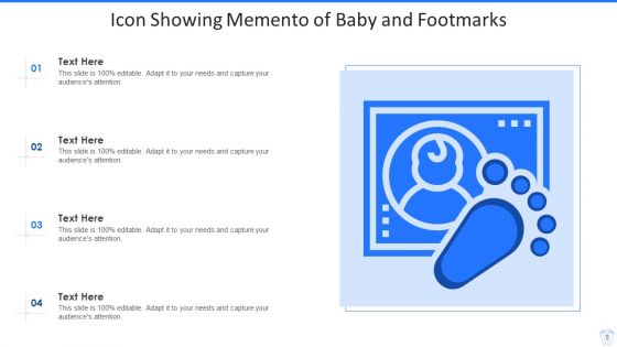 Footmarks Icon Ppt PowerPoint Presentation Complete With Slides