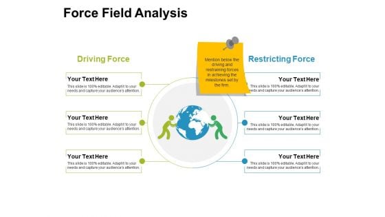 Force Field Analysis Ppt PowerPoint Presentation Icon Microsoft