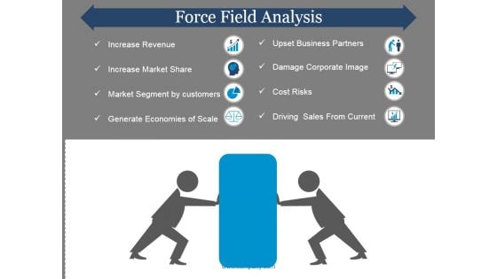 Force Field Analysis Template 1 Ppt PowerPoint Presentation Pictures