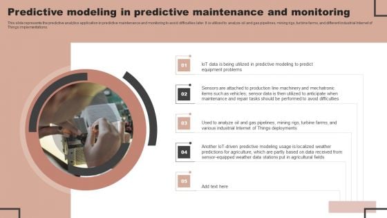 Forecast Analysis Technique IT Predictive Modeling In Predictive Maintenance And Monitoring Formats PDF