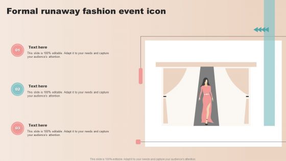 Formal Runaway Fashion Event Icon Graphics PDF