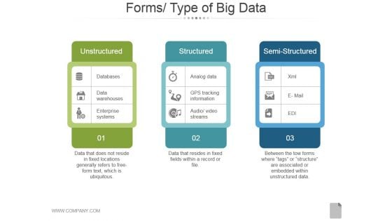 Forms Type Of Big Data Ppt PowerPoint Presentation Deck