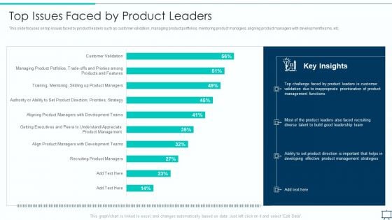 Formulating Competitive Plan Of Action For Effective Product Leadership Top Issues Faced By Product Leaders Demonstration PDF