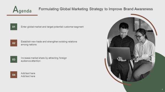 Formulating Global Marketing Strategy To Improve Brand Awareness Ppt PowerPoint Presentation Complete Deck With Slides