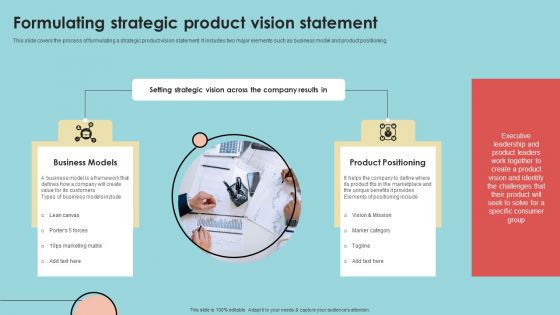 Formulating Strategic Product Vision Statement Template PDF