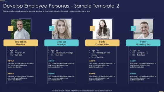 Formulating Workforce Experience Plan Company Develop Employee Personas Sample Microsoft PDF