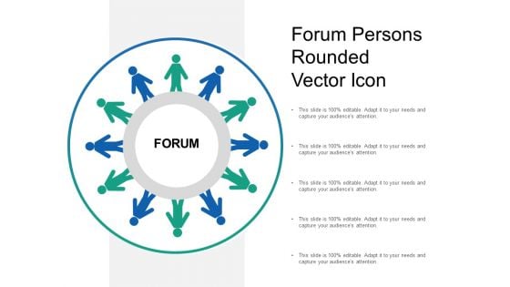Forum Persons Rounded Vector Icon Ppt Powerpoint Presentation Gallery Graphics