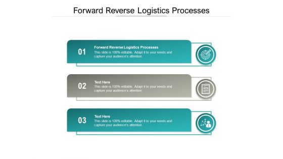 Forward Reverse Logistics Processes Ppt PowerPoint Presentation File Slides Cpb Pdf