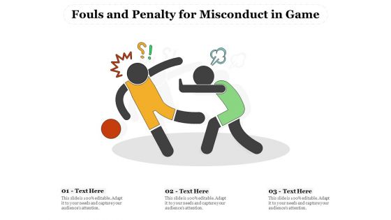 Fouls And Penalty For Misconduct In Game Ppt PowerPoint Presentation File Samples PDF