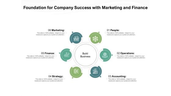 Foundation For Company Success With Marketing And Finance Ppt PowerPoint Presentation Gallery Professional PDF