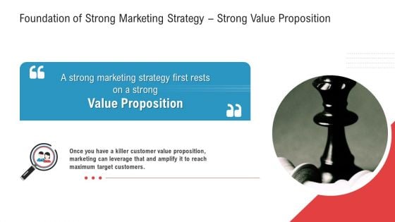 Foundation Of Strong Marketing Strategy Strong Value Proposition Infographics PDF