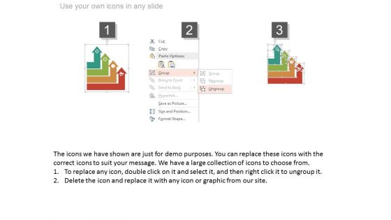 Four Arrows With Icons For Business Analysis Powerpoint Slides