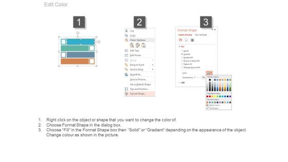 Four Banners And Icons In Alphabetic Order Powerpoint Template