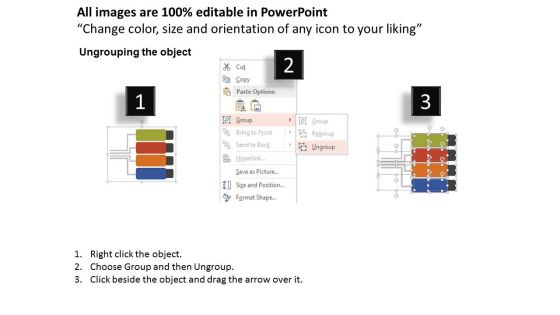 Four Banners With Communication Icons Powerpoint Templates