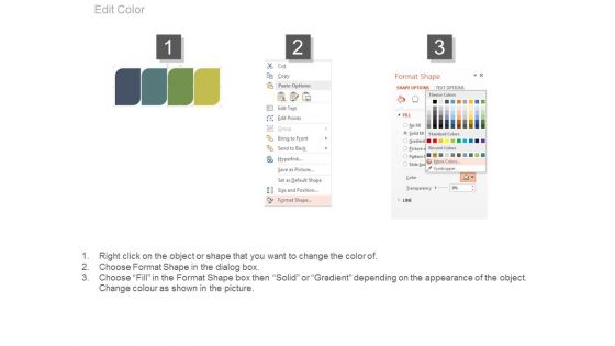 Four Banners With Icons For Financial Planning Powerpoint Slides