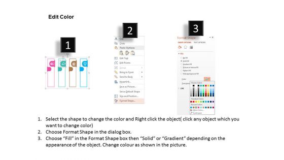 Four Banners With Idea Generation Bar Graph Gears Icons Powerpoint Templates