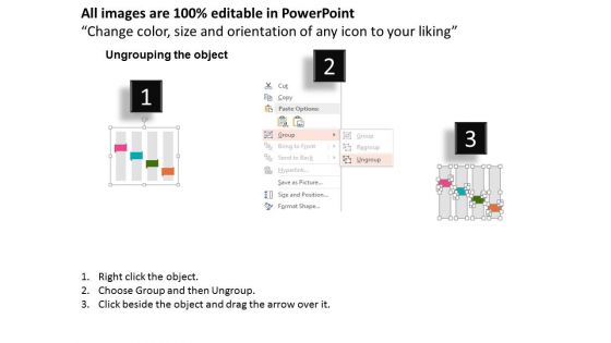 Four Banners With Team Process Icons Powerpoint Templates