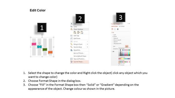 Four Banners With Team Process Icons Powerpoint Templates