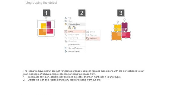 Four Blocks Infographics Design Powerpoint Template