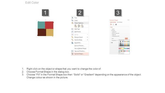 Four Blocks With Icons For Planning Strategy Powerpoint Template