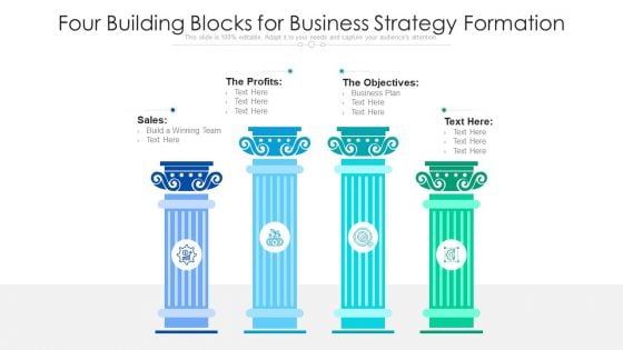 Four Building Blocks For Business Strategy Formation Ppt PowerPoint Presentation File Icons PDF Four Building Blocks For Business Strategy Formation Ppt PowerPoint Presentation File Icons PDF