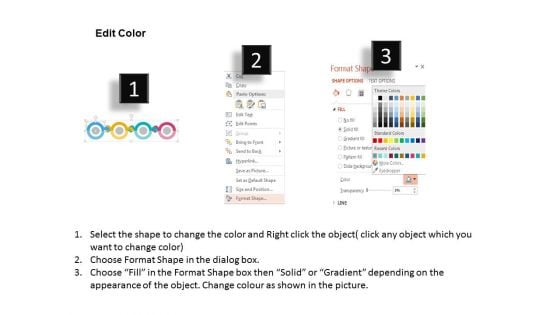 Four Circle Steps Success Icons Powerpoint Template